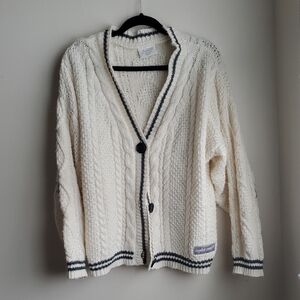 Taylor Swift Folklore Album Cable Knit Cardigan Sweater